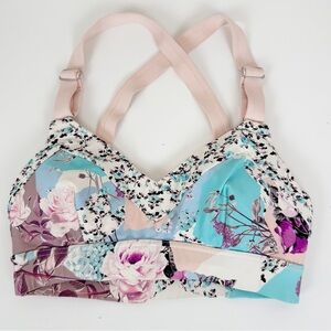 Seafolly Ocean Rose Dance Bralette in Rose Pink